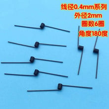 10pcs 0.4mm wire diameter torsion spring 2mm outside diameters springs 6 laps Angle length 45mm 180 degrees 2024 - buy cheap