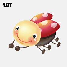 YJZT-calcomanía de mariquita sonriente de dibujos animados, pegatina de PVC para coche y motocicleta, 15,2 CM x 11,5 CM, 11-00825 2024 - compra barato