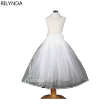 New Children Petticoats Wedding Bride Accessories Little Girls Crinoline White Kid Long Flower Girl Formal Dress Underskirt 2024 - buy cheap