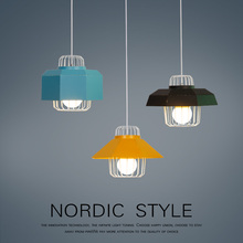 Nordic simple bar hanging lamp colored Pendant Light restaurant, bedroom, bedside lights, modern art and creative lighting 2024 - buy cheap