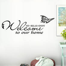 letter DIY Wall Sticker Wallpaper Welcome To our Home Removable Art Vinyl Mural Home Room Decor Wall Stickers#ss 2024 - buy cheap