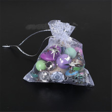 Doreenbeads sacos de joias de organza da moda sacolas retângulo com estrela branca (espaço útil: 11x9cm) 12cm x 10cm, 30 peças 2024 - compre barato