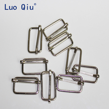 Luo Qiu200 шт./партия, 25 мм, 1 дюйм, Серебряная лента, регулировка, стропы, пряжки ремня, ползунок, третья передача, регулируемые зажимы для подтяжек 2024 - купить недорого