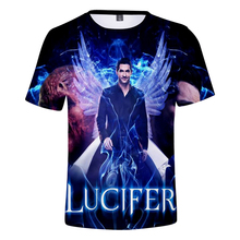 Aikooki New Arrival Lucifer 3D T Shirt Men/Women Summer Fashion Casual Personality T-shirt 3D Print Lucifer Men's T-shirts Top 2024 - buy cheap