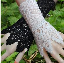 Lace crochet flower hollow fake cuff cuffs decorative fake sleeves cover scar tattoos wild wrist set tide women 2024 - buy cheap