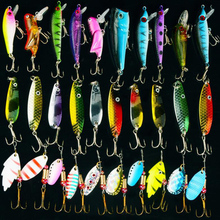 30pcs/lot Mixed Colo Fishing Lure Set Fishing Tackle Spoon/Spinner/Hard Lure Artifical Bait Pesca Squid Hook 2024 - buy cheap