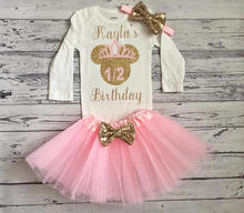 Bodi personalizado de Minniese para 2. ª mitad de 1 cumpleaños, tutú de una sola pieza, conjunto de traje, fiesta de baby shower 2024 - compra barato