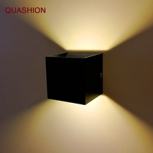 Modern LED Wall lamp 12W COB Aluminum Up Down indoor wall Mounted Cube Living Dining Room Corridor wall light Decor AC90-260V 2024 - buy cheap
