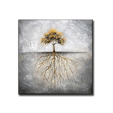 MYT New Arrival Tree 100% Handpainted Oil Painting On Canvas 1 Panel Pictures For Living Room Large Wall Arts Unframed 2024 - buy cheap