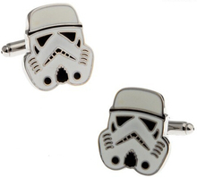 Promotion! Men Cufflinks wholesale&retail top copper Silver Colour Star War Design Cuff links Free Shipping 2024 - buy cheap