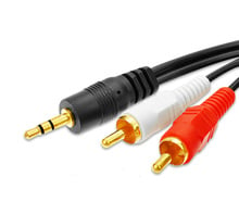 Gold Plated 2RCA to 3.5 Audio Cable RCA 3.5mm Jack RCA AUX Cable for DJ Amplifiers Subwoofer Audio Mixer Home Theater DVD 2024 - buy cheap