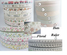 CR0004 Assorted Patterns 15MM Printed Cotton Ribbons for handmade craft cards decoration 24Y Clothes Label Cutting 2024 - купить недорого