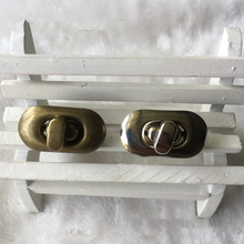 DIY bag metal rotate lock buckle bronze silver color 30pcs/lot 2024 - buy cheap