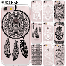 RUICCASE Floral Lace Mandala Soft TPU Case For Coque iPhone 11 Pro Max 5 5S SE 6 6S 7 8 Plus XR X XS Max Silicone Back Cover 2024 - buy cheap