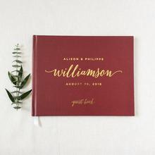 Livro de assinaturas personalizado de casamento, livro de assinaturas moderno com laminado 2024 - compre barato