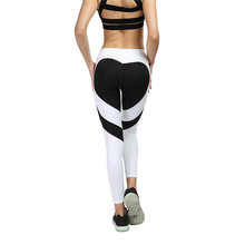 Chsdcsi mulheres imprimir leggings fitness leggins coração quadril empurrar para cima novas calças de fitness do sexo feminino clube treino esportiva 2024 - compre barato