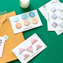 24 pcs/lot Round Triangle Self-Adhesive Memo Pad Sticky Notes Notepad Bookmark School Office Supply Stationery Escolar Papelaria 2024 - buy cheap