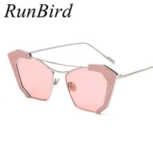 Óculos de sol gatinho uv400, óculos feminino meia armação uv400 2024 - compre barato