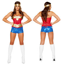 Wonder Woman Cosplay women Superhero Halloween Costume Fancy Dress Party Outfit 2024 - buy cheap