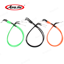 Arashi-Cables de acelerador de aceite de freno de motocicleta, Cables de acero inoxidable, cuerda para KAWASAKI Z1000 2007 2008 Z 1000, 1 par 2024 - compra barato