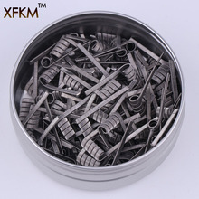 50/100 pcs High Density Pre-built NI80 A1 SS316  Premade Frameclapton Coil DIY Coil Heating alien clapton Coil Wire for rda 2024 - buy cheap