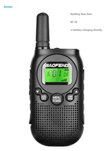 Baofeng-Mini walkie-talkie de BF-T6, estación de Radio bidireccional, transmisor-receptor, UHF, para hotel, Barbero, nuevo artículo 2024 - compra barato