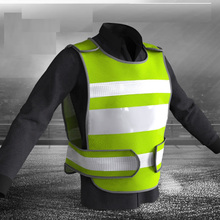 SPARDWEAR Fluorescent yellow vest with free printing logo safety vest reflective customize Support customization 2024 - buy cheap