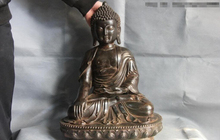 Free Shiiping 50cm 20 "Tibet Buddhism Temple Copper Bronze Rulai Amitabha Sakyamuni Buddha statue 2024 - buy cheap