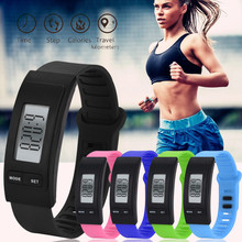 2019 Brand Watch Run Step Walk Watches Bracelet Pedometer Calorie Counter Digital LCD Walking Distance Sport Fitness Watch QC7 2024 - buy cheap