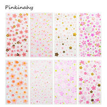 2 pcs/lot Cherry Blossoms Gilding Decorative Stickers Adhesive Stickers DIY Decoration Diary Stationery Stickers Children Gift 2024 - buy cheap