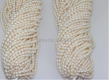 Wholesale Top Real pearl Rice Oval Bead 7-8mm Natural pearl highlight Pearl 40cm Strand Loose Beads Women Jewelry DIY Gift 2024 - buy cheap