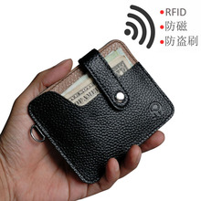 Genuine Leather Coin Wallet Rfid Credit Card Protector Vintage Multi Card Slots Purse Mini Wallets for Men Money Bag 2024 - buy cheap