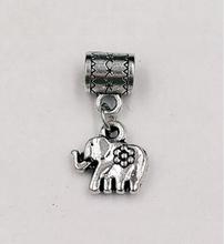 30 pçs do vintage bonito bebê elefante encantos pingentes de colar pulseira jóias fazendo 2024 - compre barato