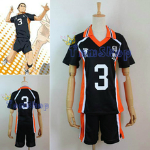 Haikyuu-Nuevo Anime Karasuno-uniforme deportivo para escuela secundaria, traje de Azumane, asahy, voleibol, Club, M, L, XL, XXL, #3 2024 - compra barato