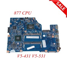 Nokotion-placa mãe para notebook, nbm1g11002, 48.4vm02. 011, acer aspire backup, 877 cpu, ddr3, placa principal, testada 2024 - compre barato