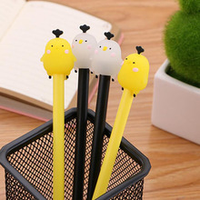 1pc Kawaii Chick Gel Pen Cartoon Chick Pen Cute Black Ink Signature Pen Child Student Office School Supplies Stationery 0.38mm 2024 - buy cheap