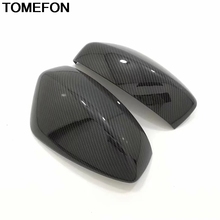 TOMEFON-cubierta de ala lateral de puerta para Mazda CX-5 CX5 2017 2018 2019, embellecedor de espejo, Marco retrovisor, accesorios exteriores, ABS, fibra de carbono 2024 - compra barato