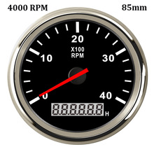 Tacho medidor automotivo, tacômetro a gasolina, com ampulheta, 4000600080009990 rpm, com luz de fundo vermelho 2024 - compre barato