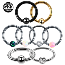 10pcs/lot G23 Titanium Daith Piercings Helix Piercings Nose Eyebrow Ring CBR Ball Labret Lip Rings Body Jewelry Daith Piercings 2024 - buy cheap