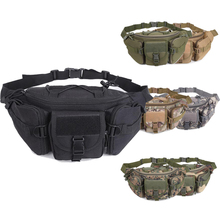 Molle bolsa tática de cintura para caça, militar, cinto, quadril, acampamento, caminhada, esporte, bolsa de peito ajustável 2024 - compre barato