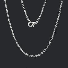 Doreenbeads colar básico, 12 peças, corrente de cabo de liga de metal, colar de cor prata com fecho lagosta de 77cm(30 ") 2024 - compre barato