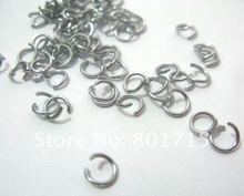 100 Pcs sliver color Open Jump Rings 8mm Dia. Findings 2024 - buy cheap