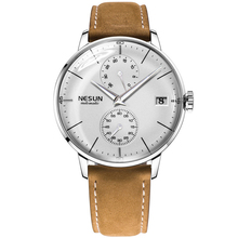 Luxury Brand Men's Watches Nesun Automatic Mechanical Watch Men Sapphire relogio masculino Genuine Leather Strap clock N9606-1 2024 - buy cheap