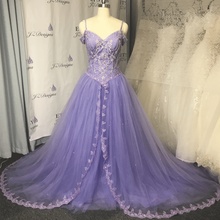 SuperKimJo Off the Shoulder Purple Prom Dresses Long 2020 Lace Applique Beaded Elegant Real Photo Prom Gown Vestidos De Gala 2024 - buy cheap