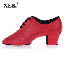 XEK-zapatos de tacón medio para mujer, calzado de baile de Tango, Flamenco, Vals, Foxtrot, de paso rápido, GSS112 2024 - compra barato