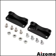 Kit de relocalizador de guardabarros delantero de motocicleta, accesorio de aluminio negro de 21 pulgadas para Harley Flhrsei2 Dyna Road King Electra Glide 2003-2012 2013 2024 - compra barato