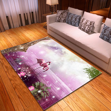 Nordic 3D Print Large Size Carpets for Living Room Home Decor Rug Soft Flannel Love Flamingo Home Parlor Area Rugs Antiskid Mats 2024 - buy cheap