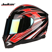 JIEKAI-casco de motocicleta de cara completa, accesorio de seguridad para hombre y mujer, equipo de conducción, novedad de 2018 2024 - compra barato