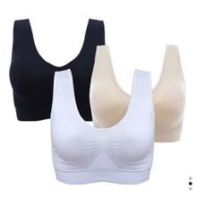 2019 new arrival Sports Bra Top Push Up Fitness Running Yoga Bra Underwear Cotton Sport Tops For Women Wear Solid Women Sports 2024 - buy cheap