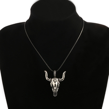 LOVBEAFAS Fashion Viking Buffalo Bull Head Skull Biker Pendants Necklaces Punk Vintage Retro Choker Pendant Gothic Jewelry 2024 - buy cheap